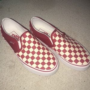 Red checkered vans